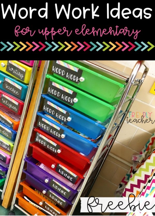 How to Run Word Work in Upper Elementary Reading Centers - The Friendly ...