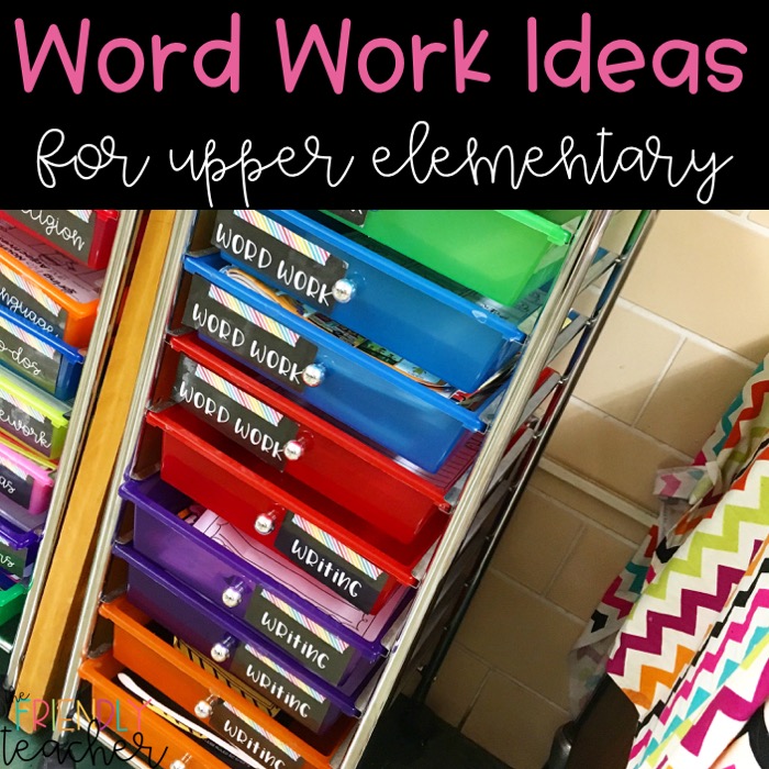 How to Run Word Work in Upper Elementary Reading Centers
