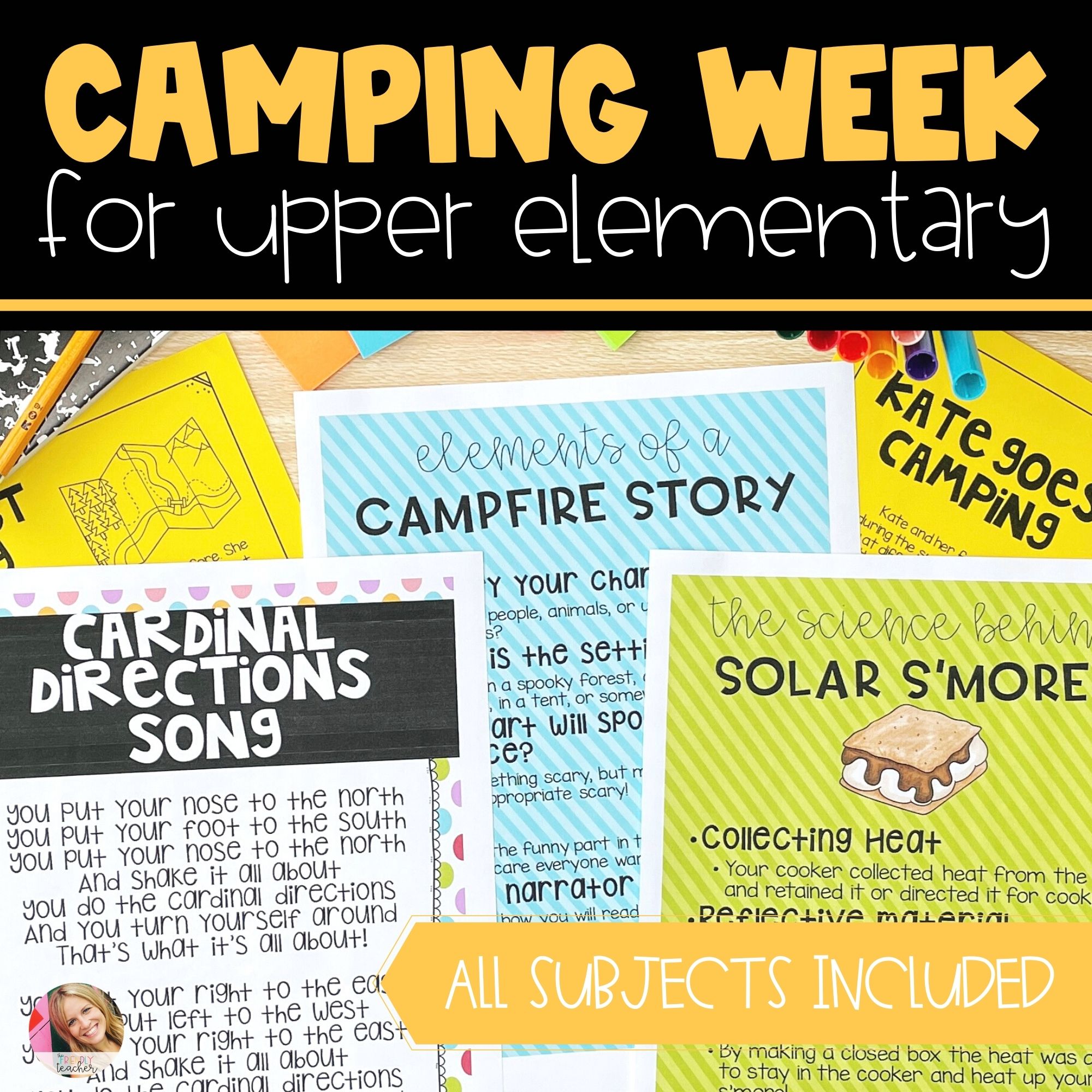Camping Themed End of the Year Activities for 3rd & 4th grade – All Subjects