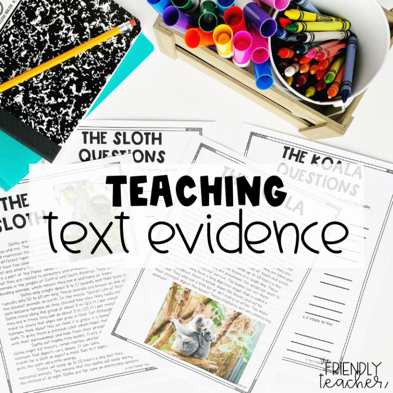How to Teach Students to Use Text Evidence