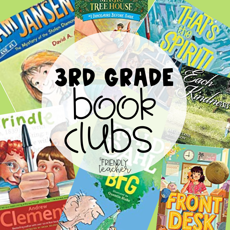 Book Club Books for 3rd Grade - The Friendly Teacher