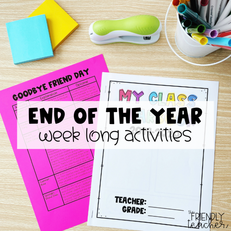 Activities for the End of the School Year