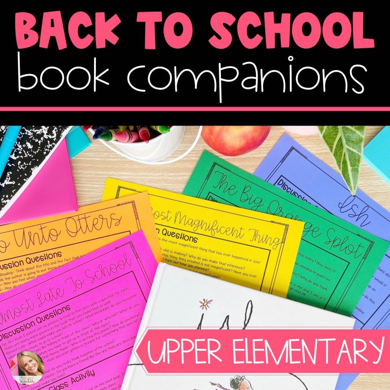 Back to School Book Companions – Distance Learning