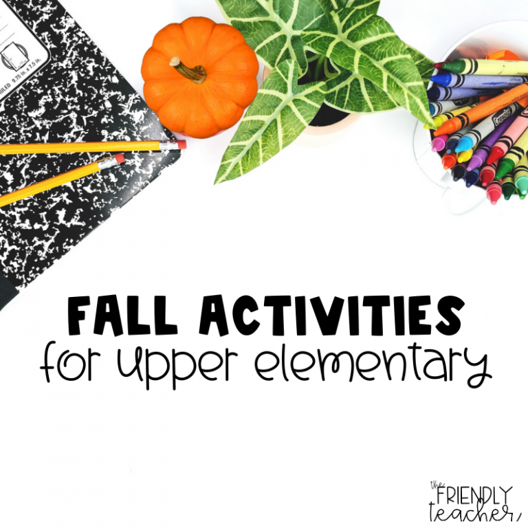 Upper Elementary Fall Activities