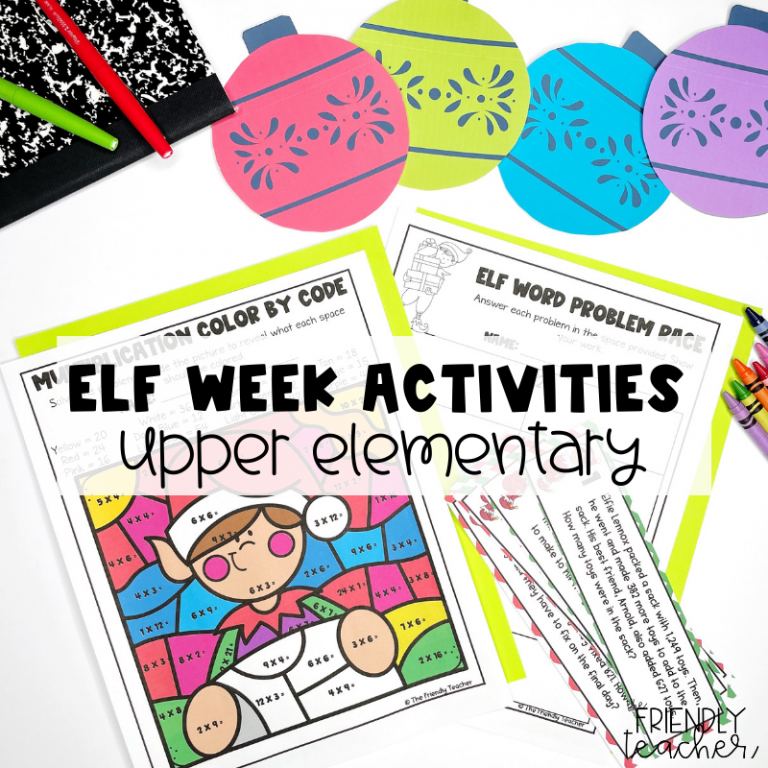 Elf Week in Upper Elementary