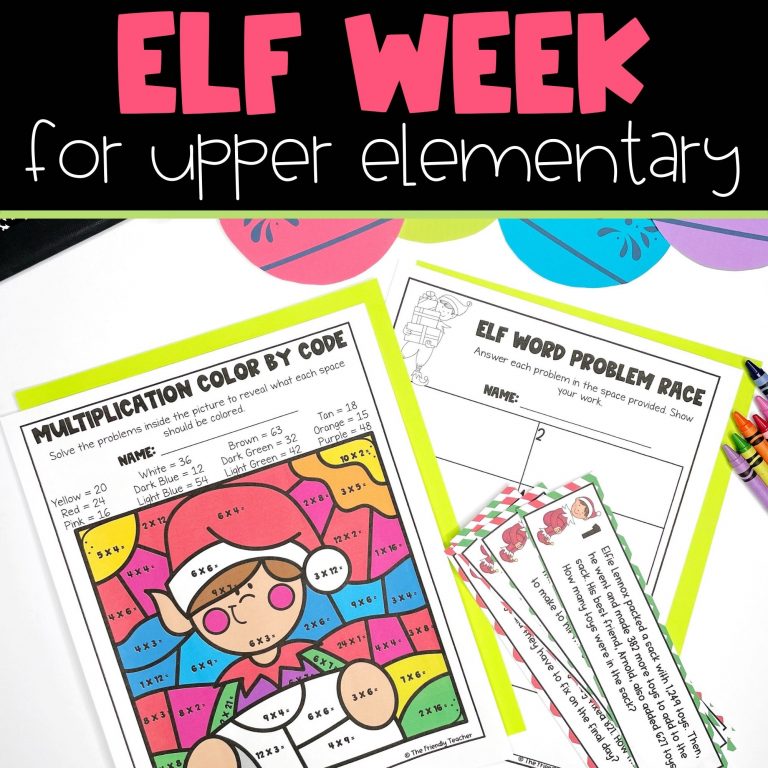 Elf Week Unit for Upper Elementary | Holiday and Christmas Classroom Activities