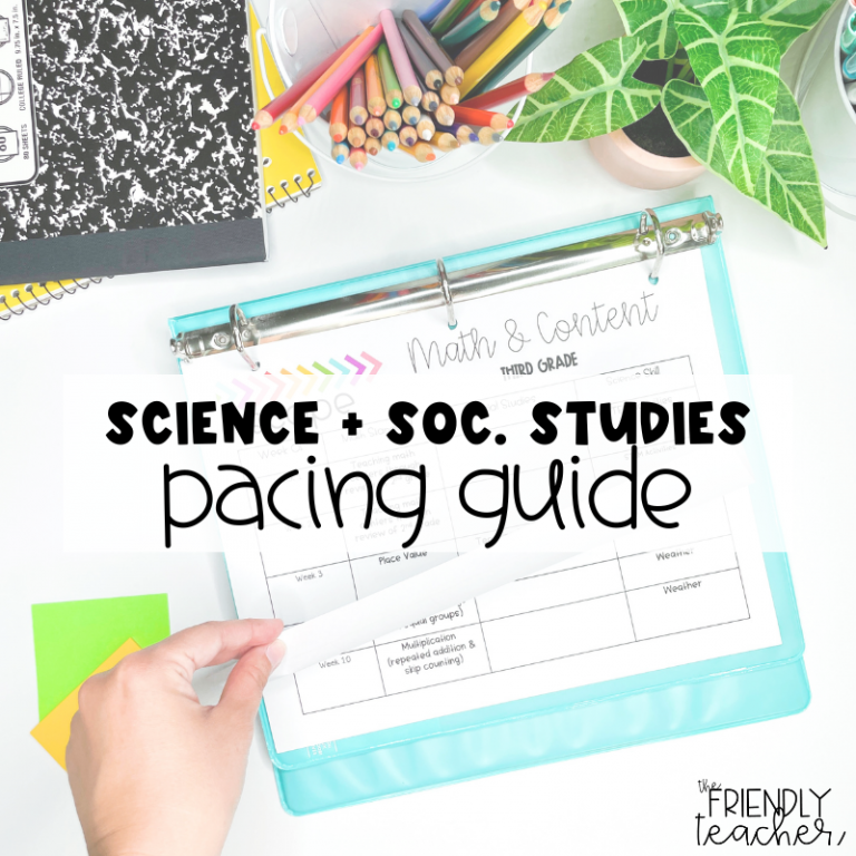 Third Grade Science and Social Studies Pacing Guide