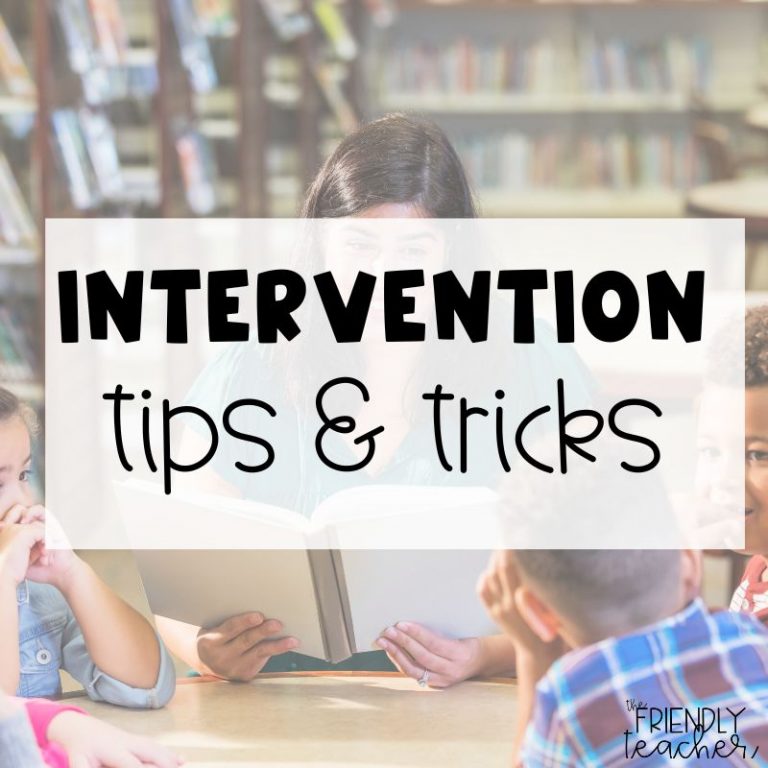 Intervention Activities Tips and Tricks