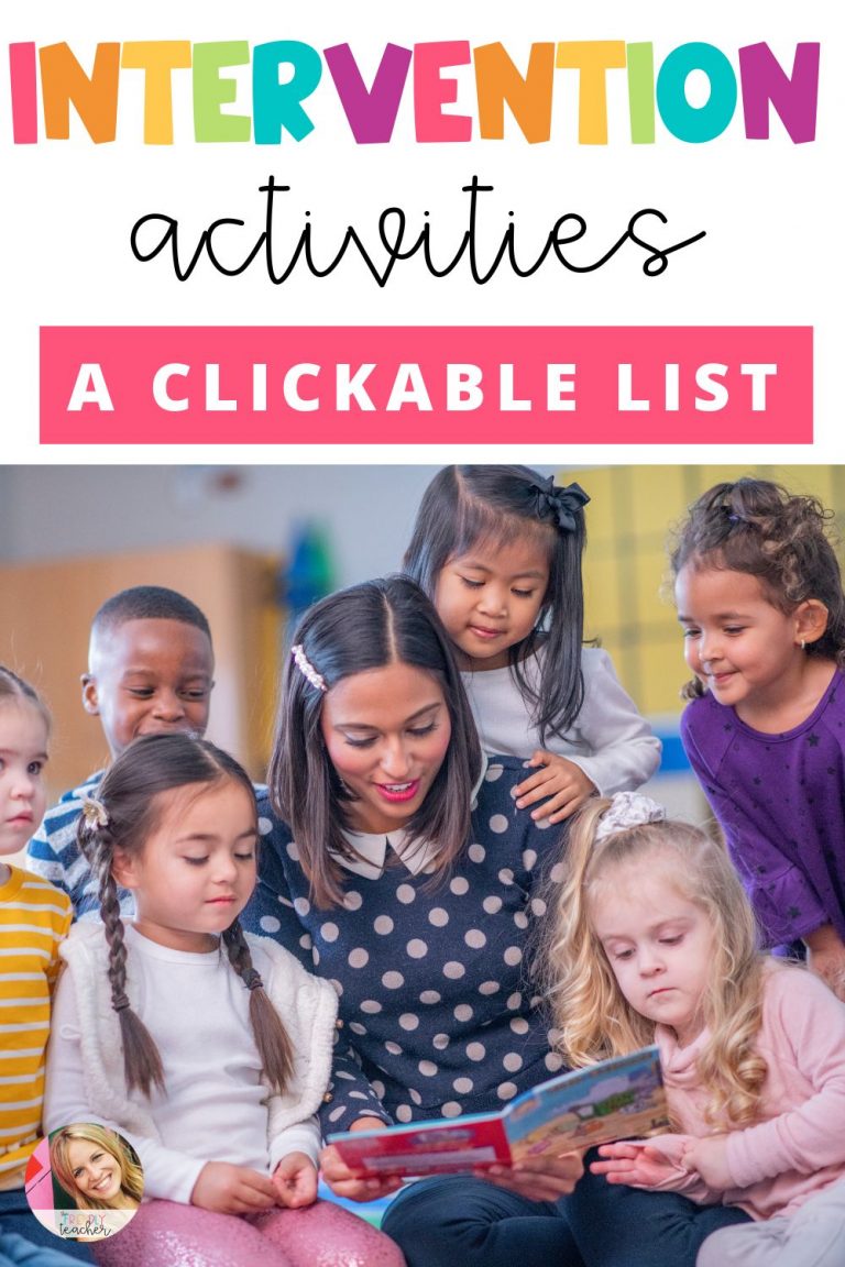 Intervention Activities for Reading - The Friendly Teacher