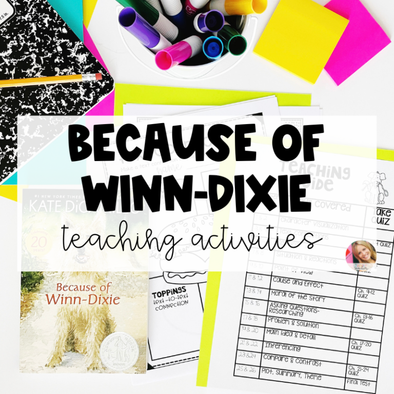 Because of Winn-Dixie Teaching Activities